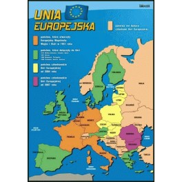 Mapa Unii Europejskiej Plansza dydaktyczna