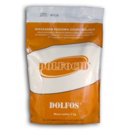 Dolfos Dolfocid 1kg Skoncentrowany preparat zakwaszający i konserwant do mieszanek paszowych i preparatów mlekozastępczych dla wszystkich gatunków zwierząt